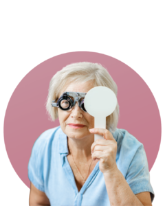 "vision check uk mobile optician conducting nhs home eye test